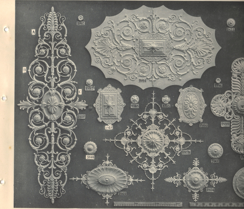 historische Stuckrosetten Jahr 1900
